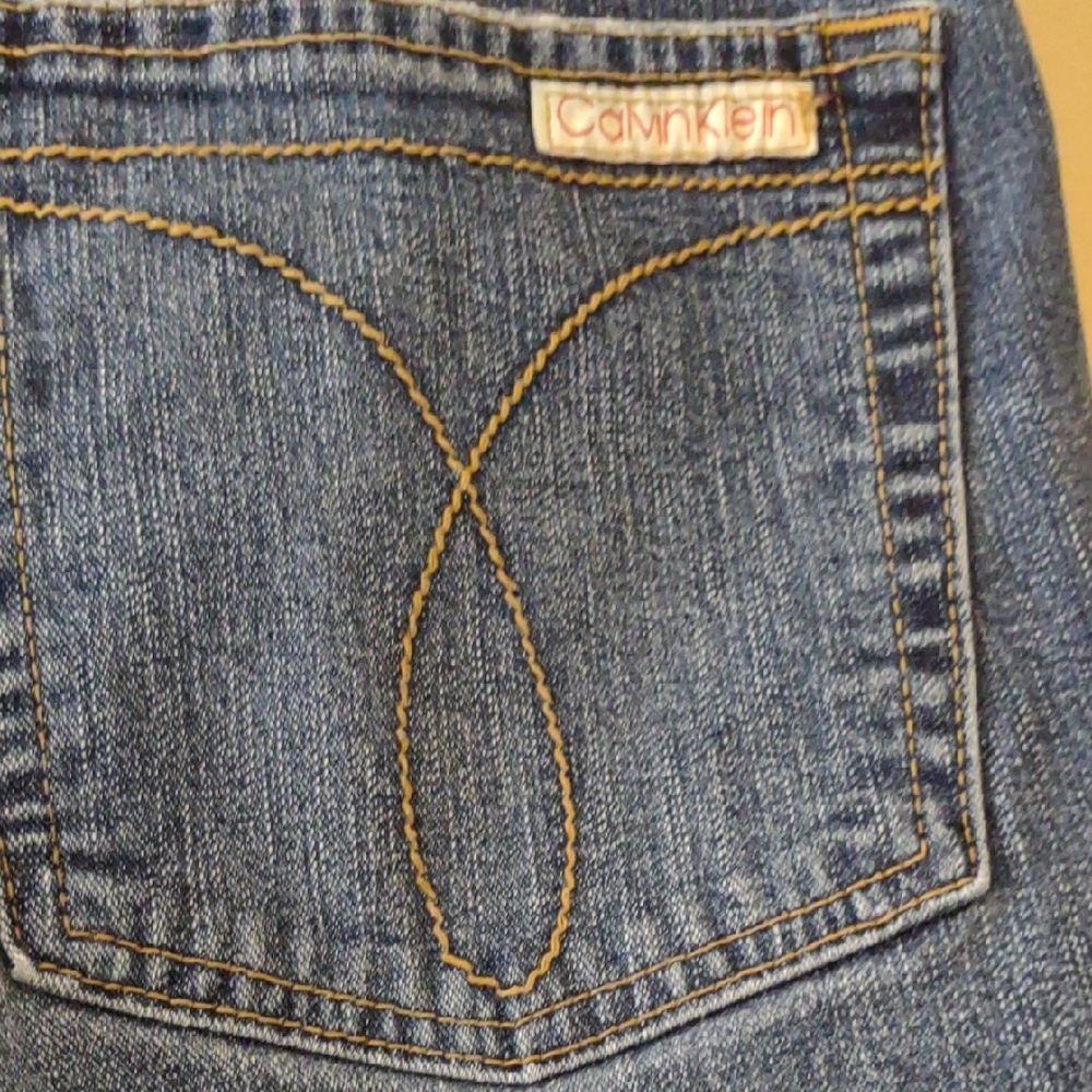 Calvin Klein Women's Boot Cut Jeans - Dark Blue - Picture 7 of 9